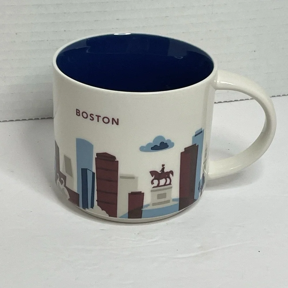 Starbucks Boston MA You Are Here Collection Coffee Tea Mug 14 oz Barista